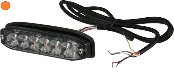 KRAMP Warnblitzer, bernsteinfarben, 6 LEDs TA2 LA20076TA2