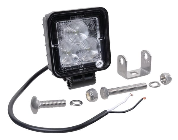 KRAMP Arbeitsscheinwerfer LED, 8W, 720lm, quadratisch, 10/12/24/30V, 101,8x42,5x70mm, Flutlicht, Kramp LA22817