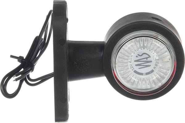 KRAMP Begrenzungsleuchte weiß/rot gerade LED 12-24V KRAMP LA30009