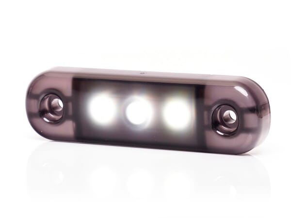 KRAMP Begrenzungsleuchte LED, weiß, rechteckig, 12-24V, 84x24x10,4mm - 1 Stück - LA30098