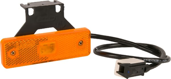 Side marker light rectangular with Jaeger connection with holder LED 12-24V KRAMP