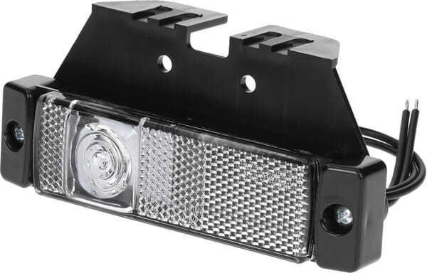 KRAMP Rechteckige ,vordere Positionsleuchte mit Kabelanschluss und Halter LED12-24V KRAMP LA30143