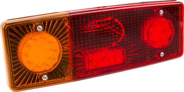 KRAMP Rücklicht multifunktional Rechteck 5 pins links LED 12-24V KRAMP LA40020