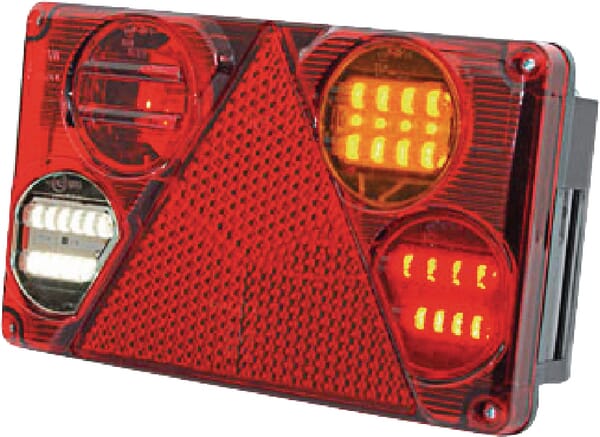 KRAMP Rücklicht multifunktional Rechteck 5 pins rechts LED 12-24V KRAMP LA40024