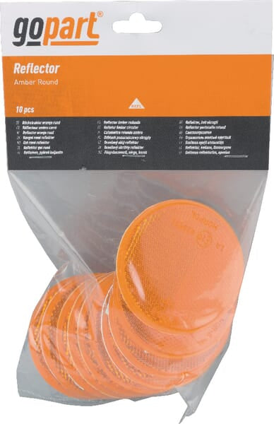 KRAMP Reflektor, Orange, rund - 10 Stück LA75023