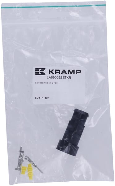 KRAMP Satz Superseal 2-polige Steckverbinder Stecker - 1 Set - LA89005SETKR