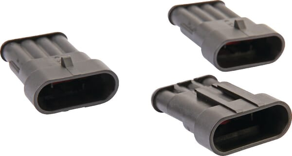 KRAMP Steckergehäuse 4 P. Male - 3 Stück LA89009KR