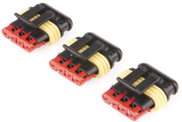 KRAMP Steckergehäuse 4 P. weiblich - 3 Stück LA89010KR
