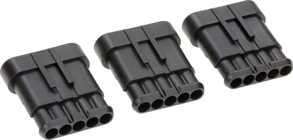 KRAMP Steckergehäuse 5 P. Male - 3 Stück LA89011KR
