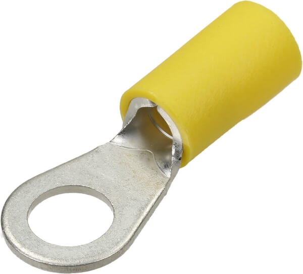 KRAMP Augenkabelschuh gelb, 4-6 mm², Ø6 mm² (50x), Kramp - 50 Stück LA9050KR