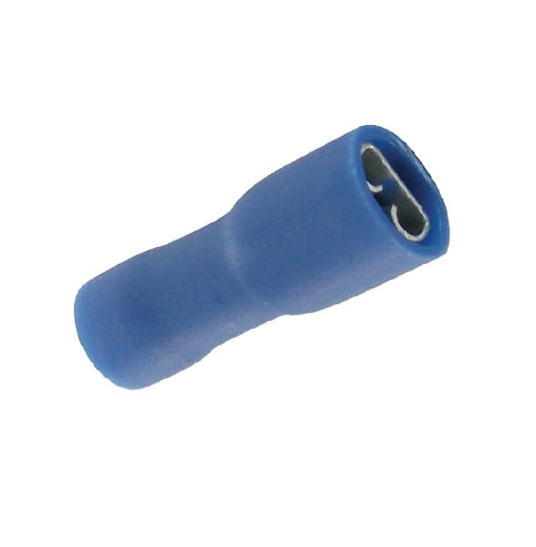 KRAMP Flachsteckerhülse blau - 100 Stück LA9360KR