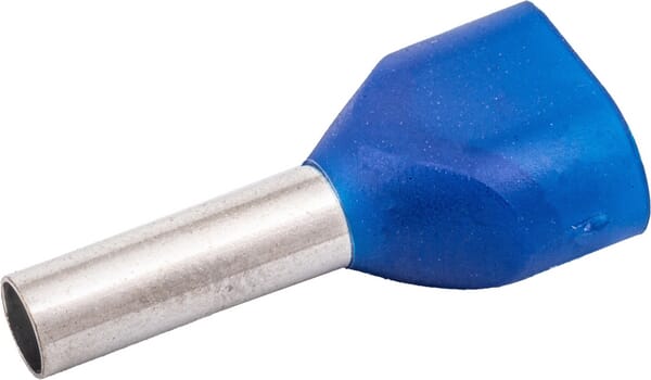 Double cable ends, insulated - 100 pieces