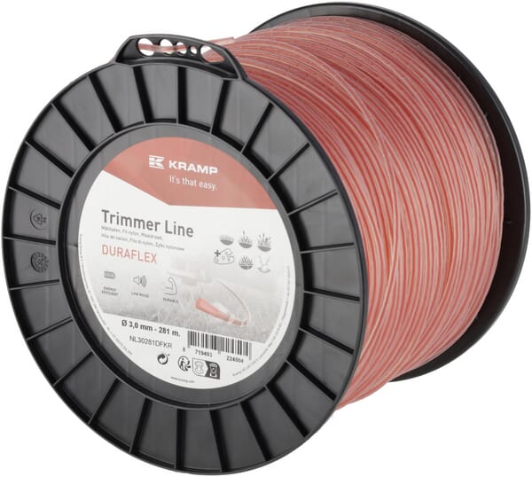 Nylon Line Trimmerschnur Ø3,0x281m, Kramp DuraFlex - 1 Stück - NL30281DFKR