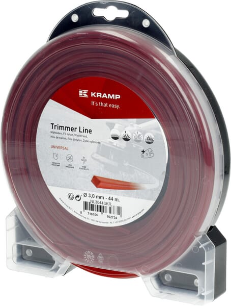 KRAMP Mähfaden Ø 3mm 44m viereckig rot Kramp NL3044SKR