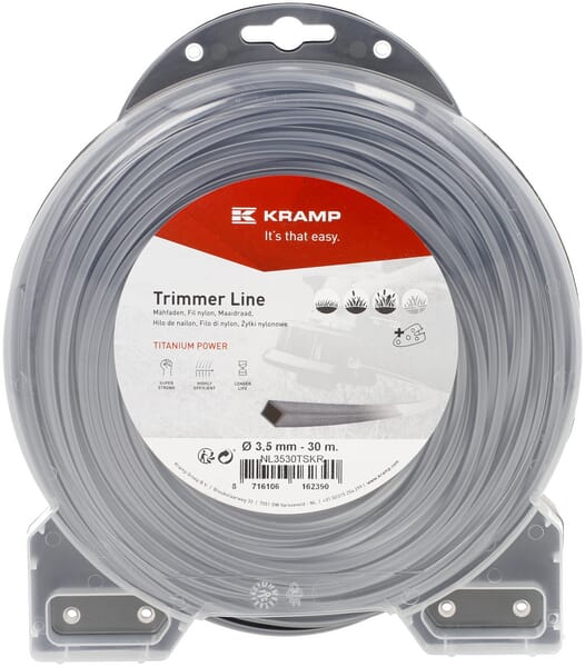 KRAMP Mähfaden Ø 3.5mm 30m viereckig Titanium Power grau Kramp NL3530TSKR