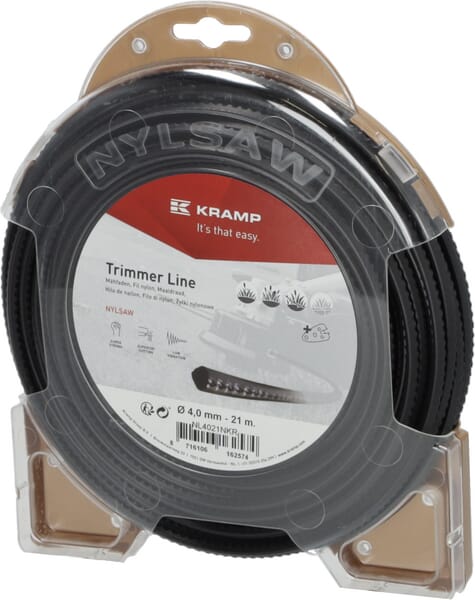 KRAMP Nylonfaden Ø 4mm 21m viereckig schwarz Kramp NL4021NKR