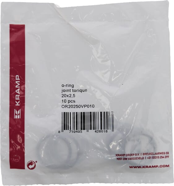 KRAMP O-Ring 20x2.5 75 shore Viton 10x - 1 Packung - OR20250VP010