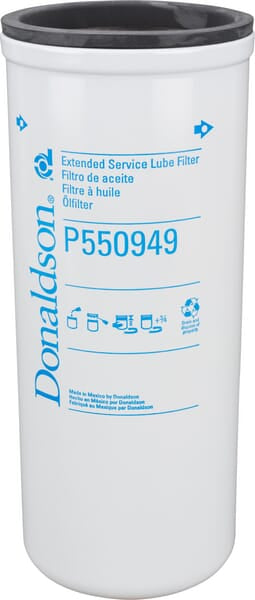 Lubricating oil screw-on element
