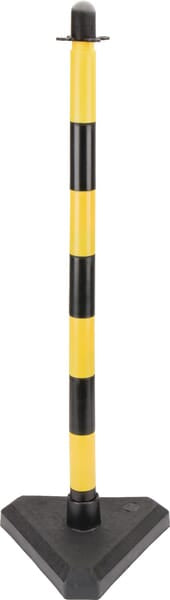 Poteau de barrière jaune/noir