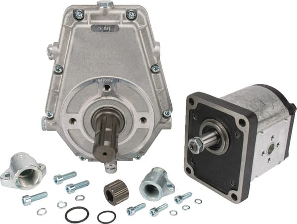 KRAMP Vorsatzgetriebe mit Pumpe Größe 3 43cc PLP3043GBF30135KIT