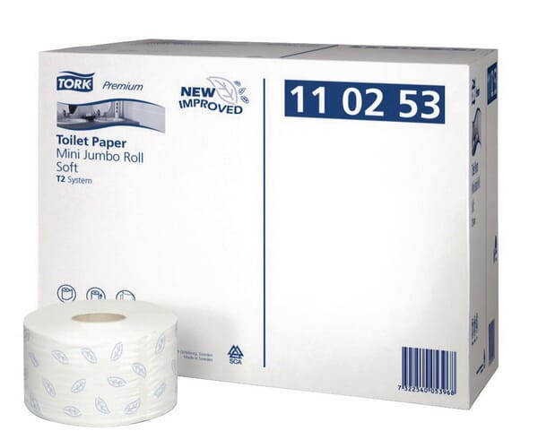 Tork Toilettenpapier, weiß 9.7cm x 170m, 12 Stk., Tork - 12 Rollen PM110253