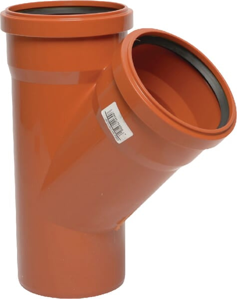 KRAMP KG Y-Stück PVC 125/110 mm x 45° 16152125110045