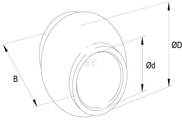 Gopart Oberlenkerkugel Kat.2/2 Ø25,4/50x51mm