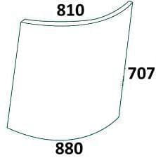 KRAMP Frontscheibe oben rechts R50753N
