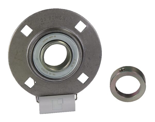 Flange bearing sheet metal round cpl.