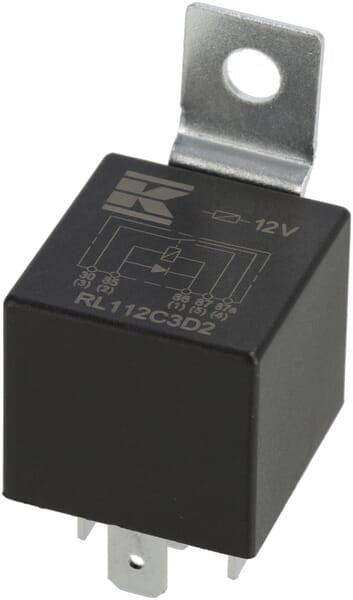 Mini relais 12V, inverseur, 30A/40A, diode, avec support