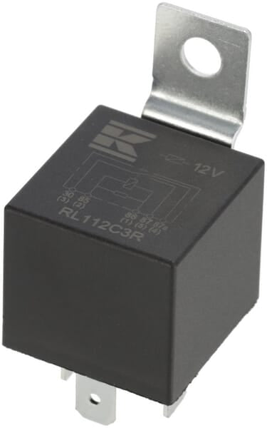 Mini relais 12V, inverseur, 30A/40A, avec résistance, avec support