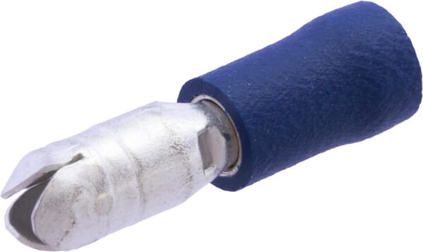 KRAMP Rundstecker, blau, 1,5-2,5 mm², Ø5 mm² (100x), Kramp - 100 Stück LA9025KR