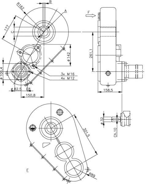 Berma Getriebe 10,9:1 RT43055