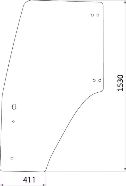 KRAMP Türscheibe 82036001KR