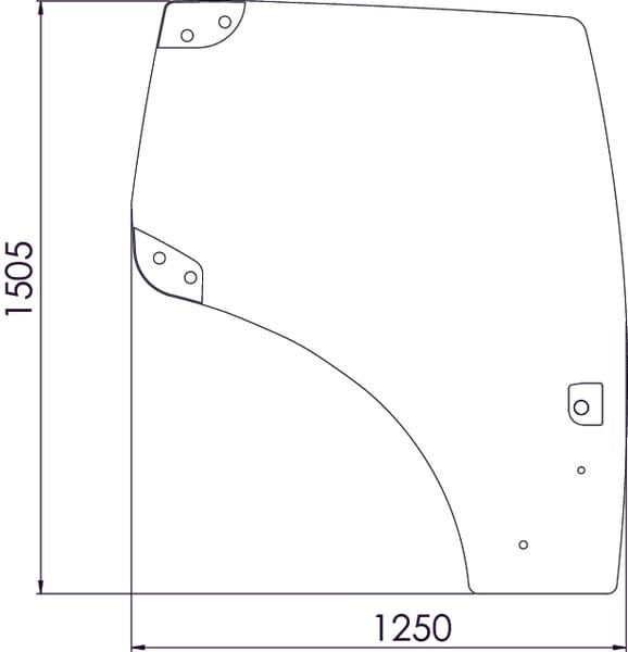 KRAMP Türscheibe 82027356N