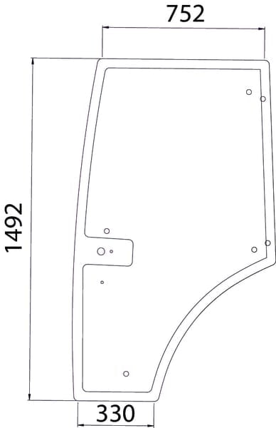 KRAMP Türscheibe 7700073325N