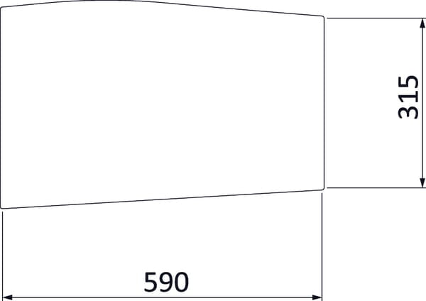 KRAMP Frontscheibe unten 3902149M1N