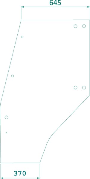 KRAMP Türglas komplett 04400341N