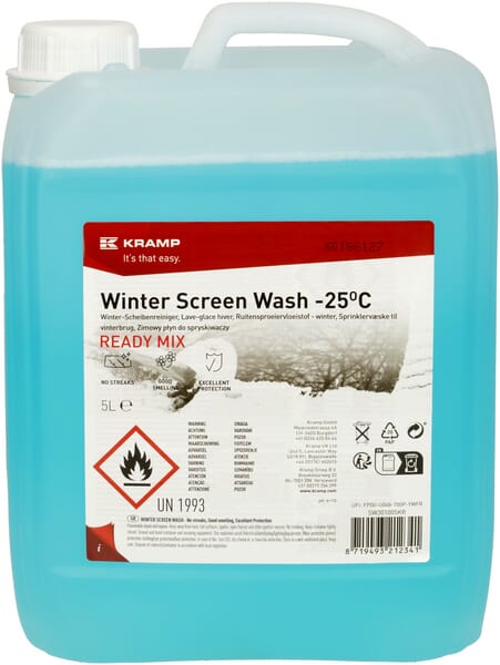 KRAMP Winter-Windschutzscheibenreiniger -25° 5L - 4 Kanister - SW301005KR