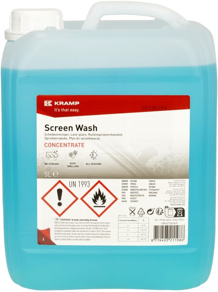 KRAMP Winter-Windschutzscheibenreiniger Konzentrat -60° 5L - 4 Kanister - SW601005KR