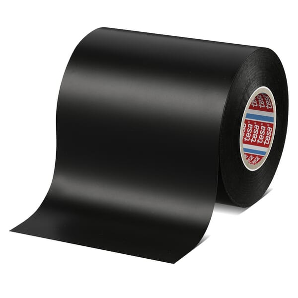 KRAMP Klebeband, Premium, Universal, PVC, weich, schwarz, 33 m x 100 mm, TesaFLEX T041630001692