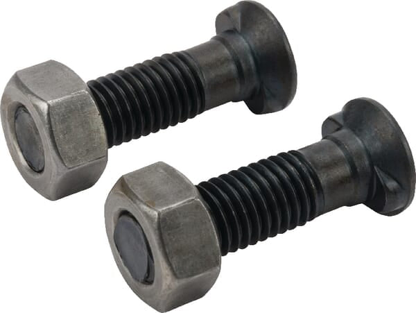 KRAMP 2-Nasen-Pflugschr. oval 12x45 + Mutter - 25 Stück 1245COP025