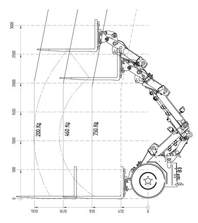 Telescopic wheel loader G1100 TELE