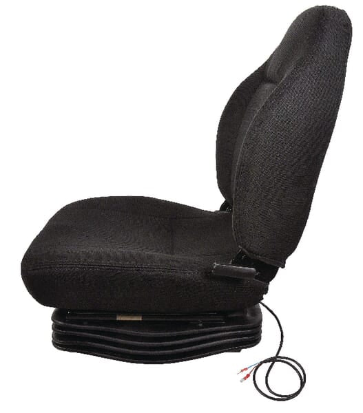 Siège en tissu avec suspension pneumatique