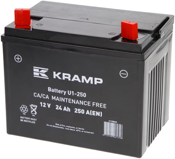 KRAMP Batterie 12V 24Ah 250A geschlossen Kramp U19BKR