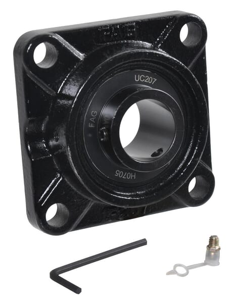 Square flange bearing complete.