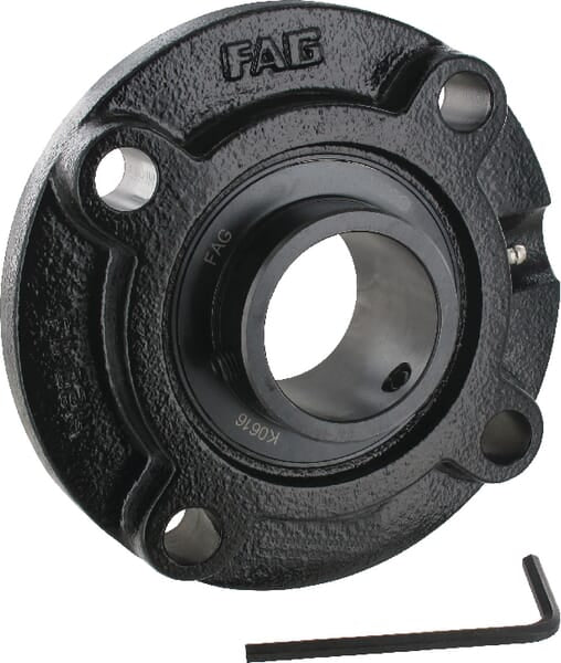 Flange bearing round complete.