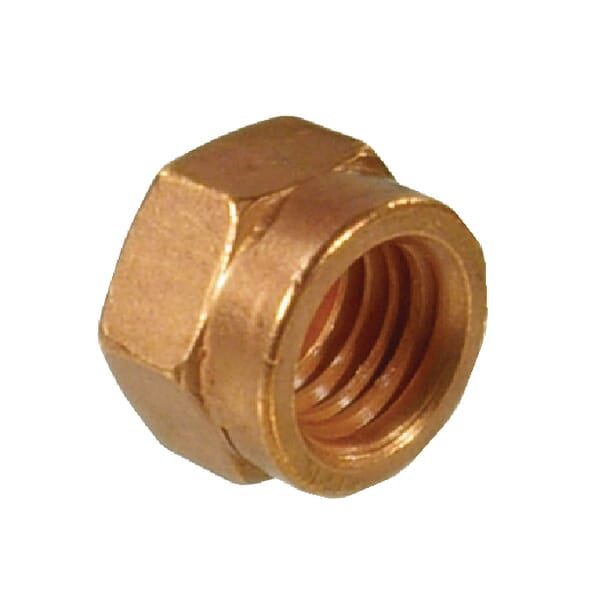 Exhaust nut M10x1.50 copper-plated steel Kramp - 50 pieces