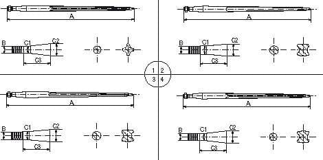 Battista Porteri Frontladerzinken 1100 mm - RT1