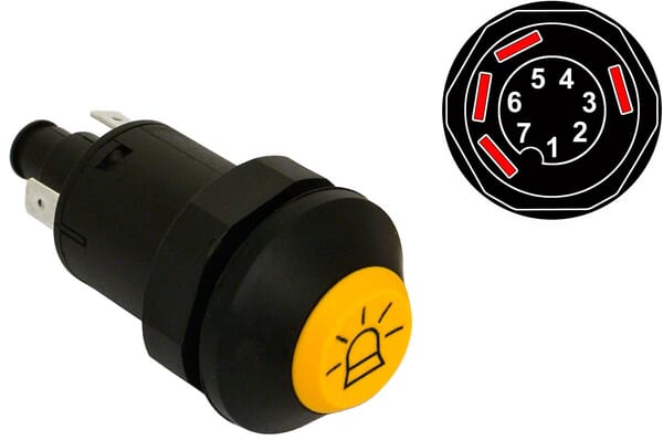 Button rotating beacon